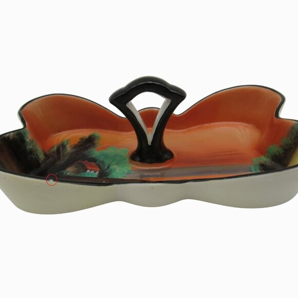 NORITAKE Sunset and Landscape Scene Dishes and Bowls Set of 3 Japan Vintage - Picture 3 of 10